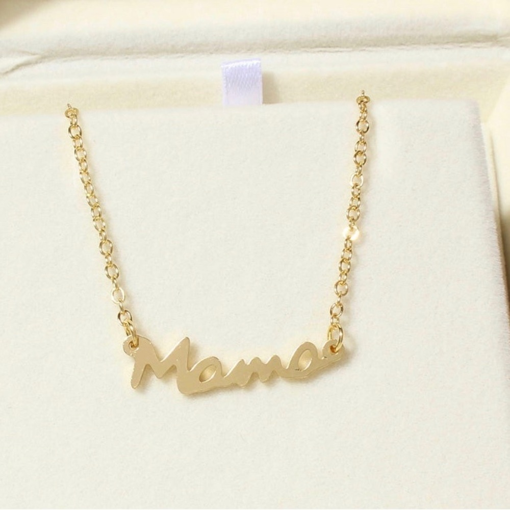 Gold Mama Alloy Necklace